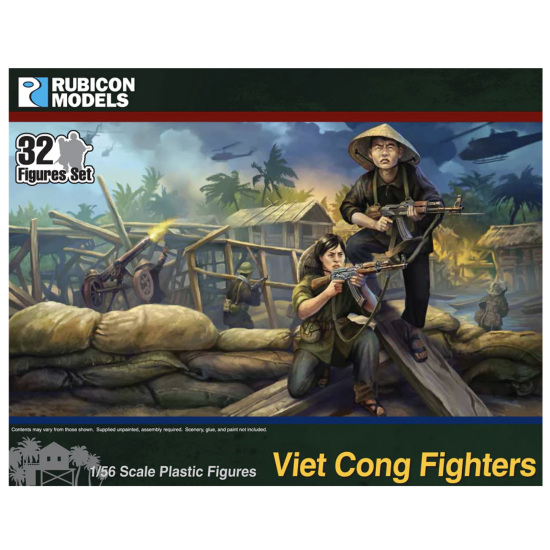 Rubicon Models 281001 Viet Cong Fighters 28mm – Partyzanci VC 40szt.